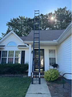RIKADE Telescoping Ladder, 20.3 FT Aluminum Lightweight Collapsible Ladder with Detachable Top Hooks, 330 lbs Max Load, Extension Ladder for RV, Roof 
