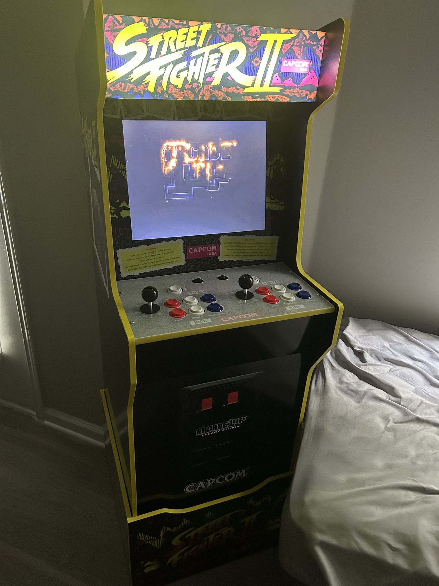 street fighter 2 arcade machine
