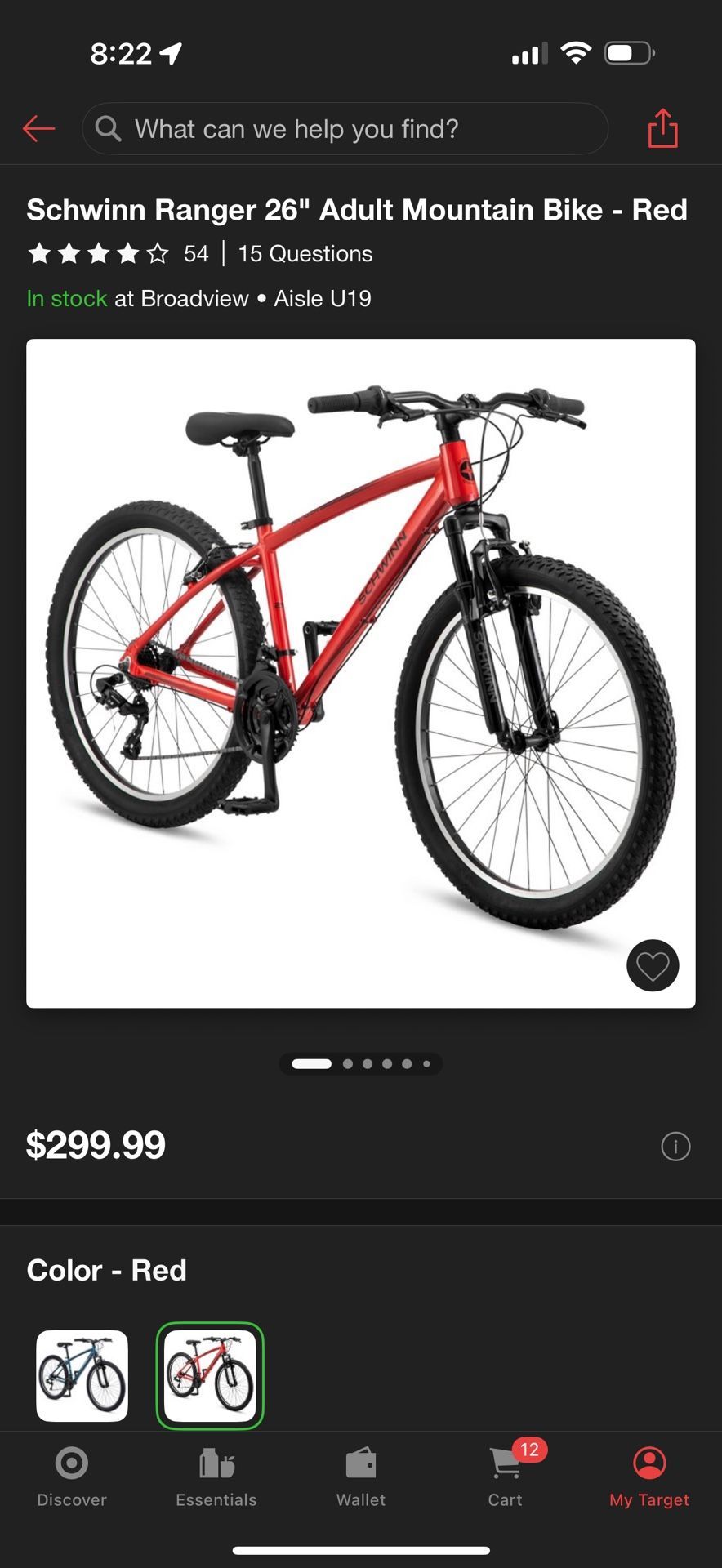 Schwinn Ranger 26" Adult Mountain Bike - Red