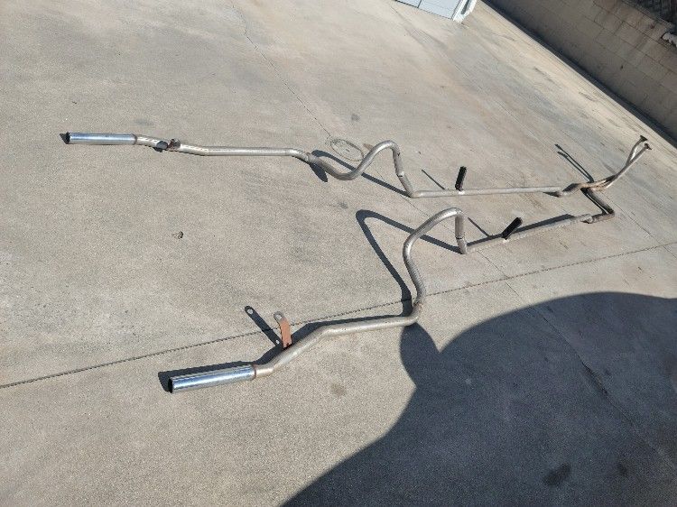 Complete Straight Exhaust Kit for Chevy '53/'54 Bel Air & 210 – $350