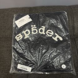 Brand new Sp5der VVS Black Hoodie size Large