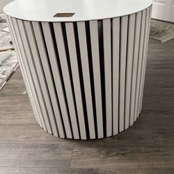 Custom White Wooden Leg Covers for Standing Desk – Professional Look