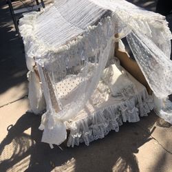 Small Antique Baby Doll Crib
