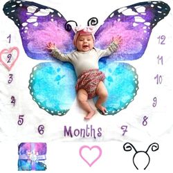 Baby milestone blanket
