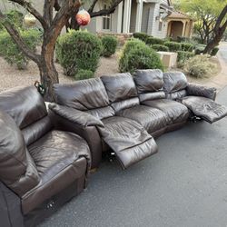 Free - Leather Sofa 