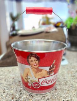 🌿🌼New Metal Coca-Cola Bucket 🪣🌿