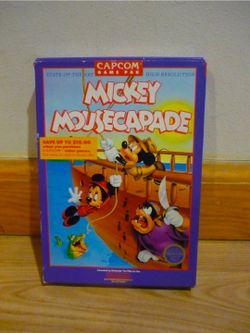 RARE NINTENDO NES DISNEY'S MICKEY MOUSECAPADE GAME CARTRIDGE IN GREAT CONDITION