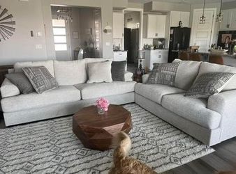 Ashley Brand White Or Gray Sofa Couch