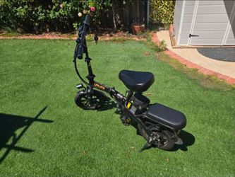 🔥14" Folding Electric Bike, 500W Peak Motor, 48V 375Wh Removable Battery, 20MPH
