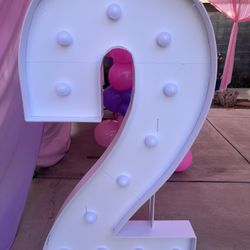 Marquee Light Up Numbers