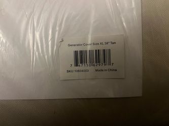 Generator Cover XL 38" Tan