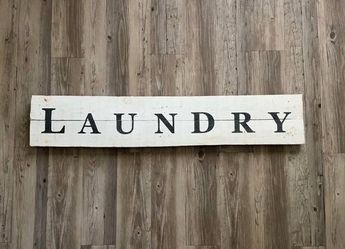 Decorative Laundry Sign