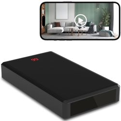 Hidden Camera Portable Charger, Full HD 1080P WiFi Spy Camera, Discreet Wireless Nanny Cam, Mini Secret Security Surveillance for Indoor Outdoor Use -