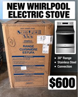 Electric Stove NEW Whirlpool 30” Stainless Steel Convection Range Estufa eléctrica