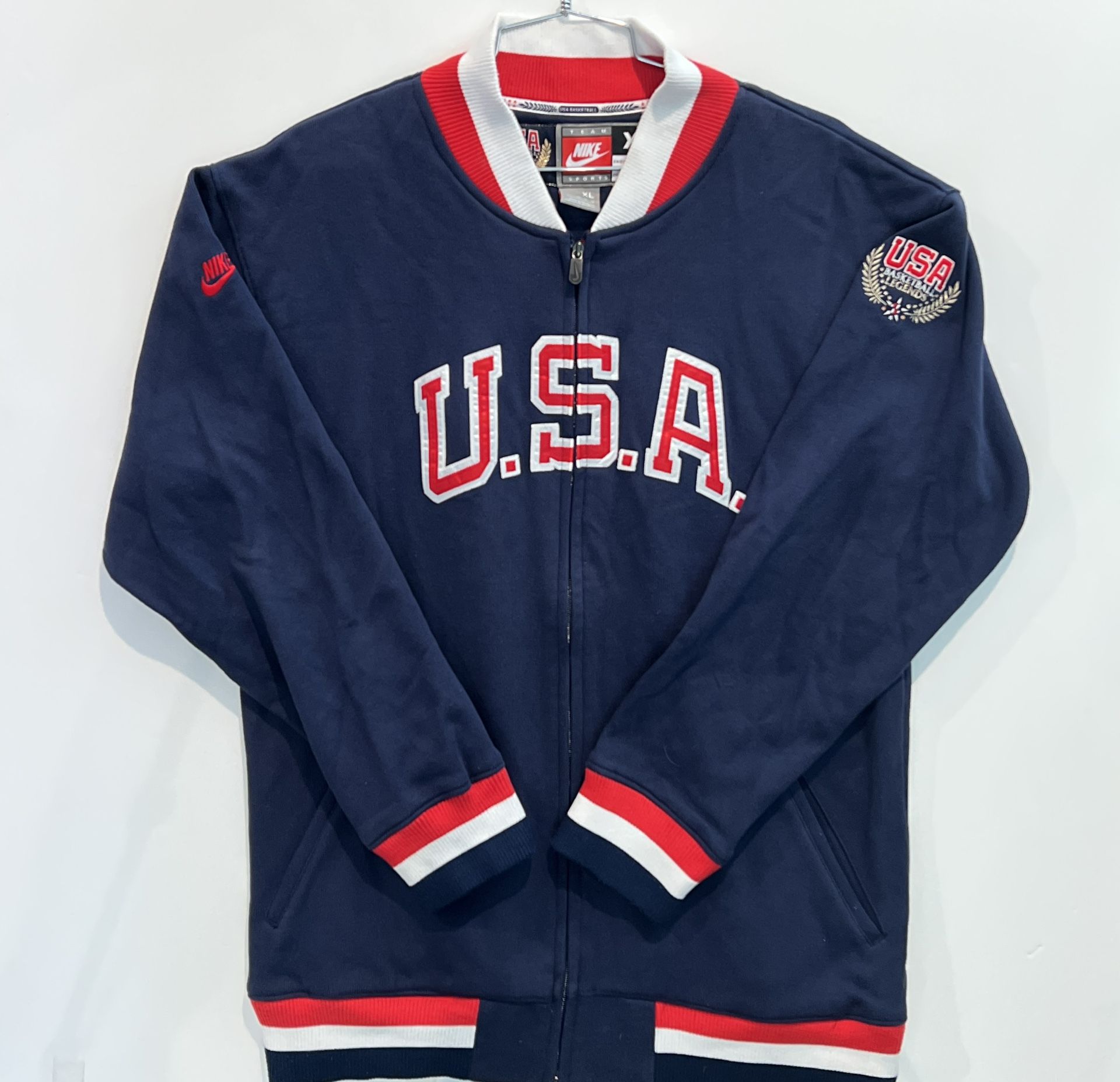 Nike USA Basketball Full Zip Knit Jacket Sz XL