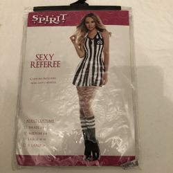 WOMEN’S HALLOWEEN COSTUME - SEXY REFEREE - NIB - SIZE MEDIUM 6-8