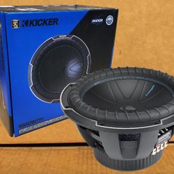 Kicker CWQ12 CompQ Series Bass Speaker 12" Dual Voice Coil Subwoofer 2000 Watts 51CWQ124 🚨 Payment Options Available 🚨 No Credit Needed 🚨 