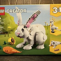 LEGO Creator 3 in 1 White Rabbit Animal Toy Building Set 31133 SEALED