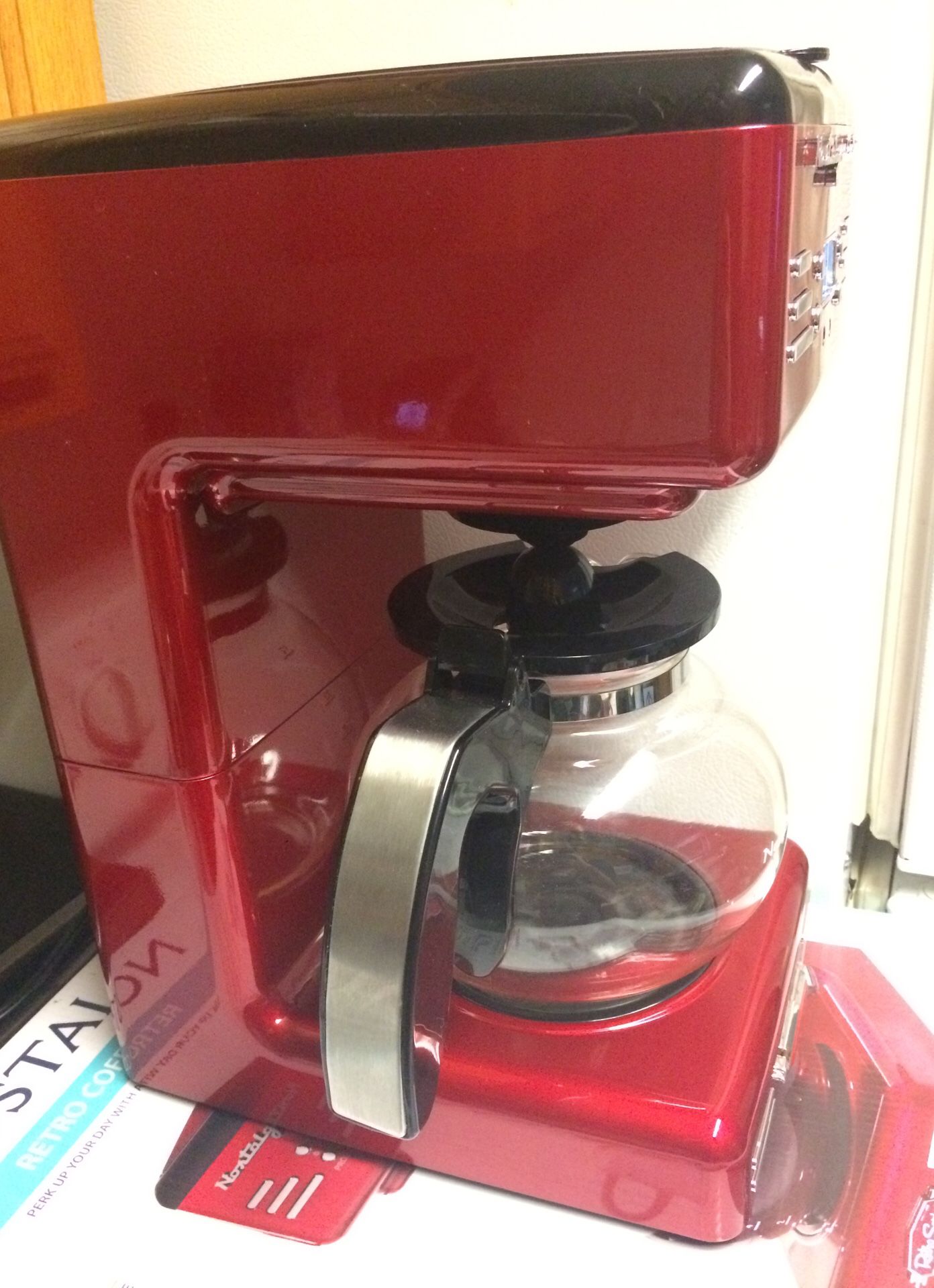 Nostalgia Retro 12-Cup Programmable Coffee Maker – Aqua. new. Not in box  ***pick up NE Salem for Sale in Salem, OR - OfferUp