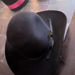 Custom Made Open Crown Beaver Cowboy Hat Size 6 3/4