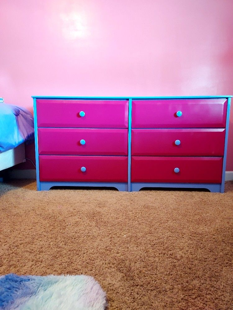 Custom Restored Childrens Dresser 