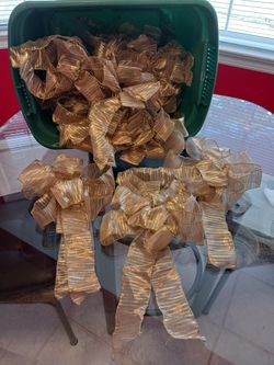 Gold Ribbon Bows