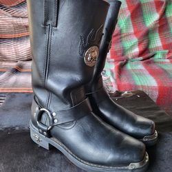 Harley Davidson delinquent Willie g skull boots size 8 men