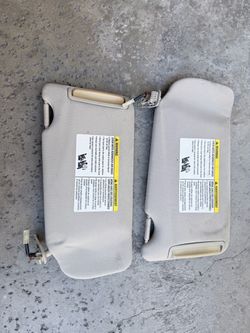 2007 Nissan Altima Car Sun Visor Pair – Gray Fabric