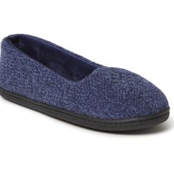 New-Women's Large Rebecca Chenille Closed Back Slipper