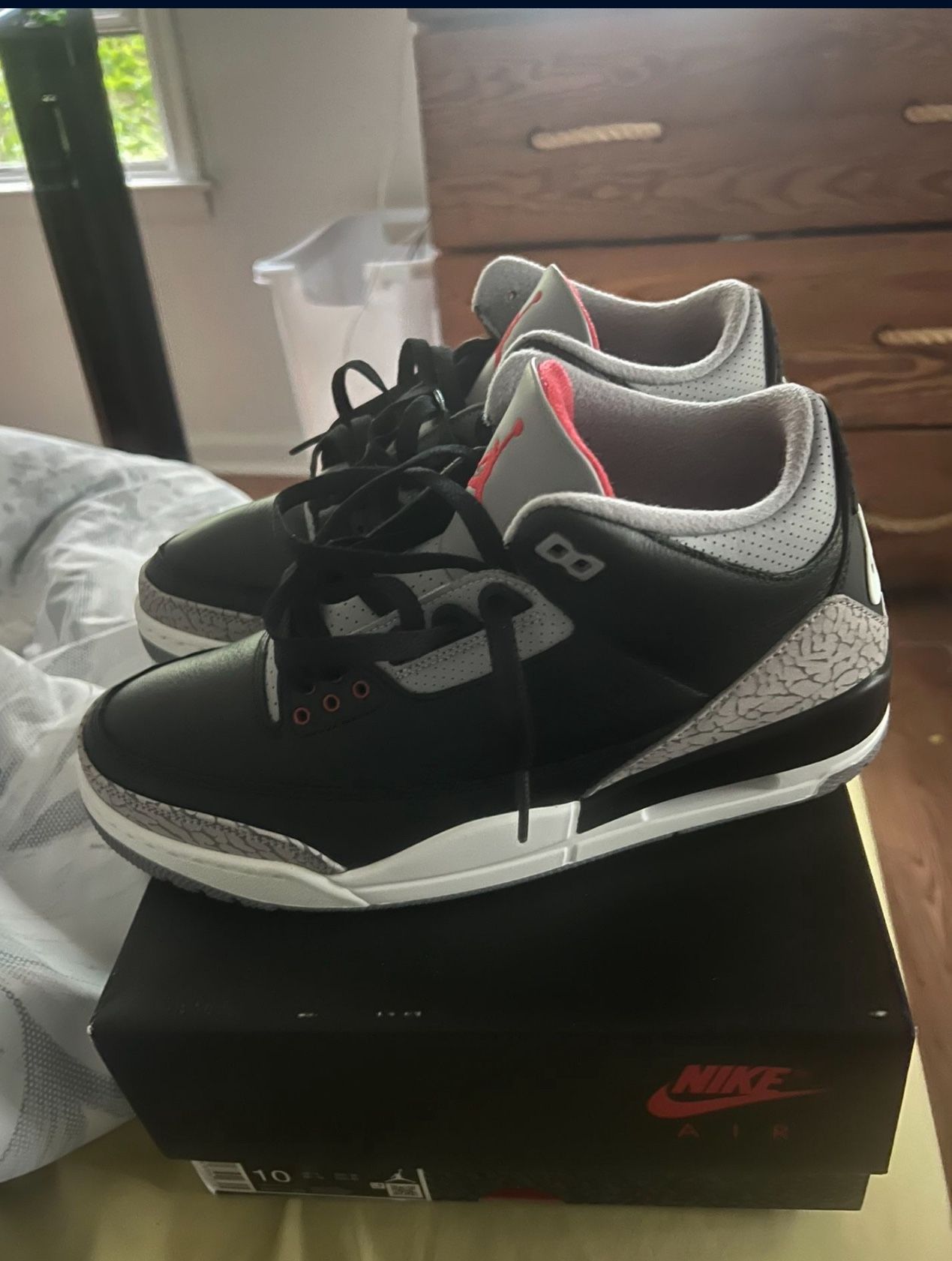 Jordan 3 Black Cement $140 OR BEST OFFER