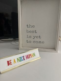 Desk plaques - office decor