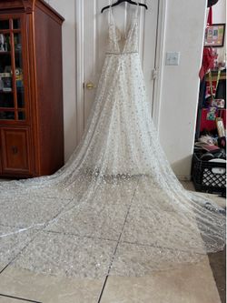Beaded Sparkly Wedding Dress Size 10