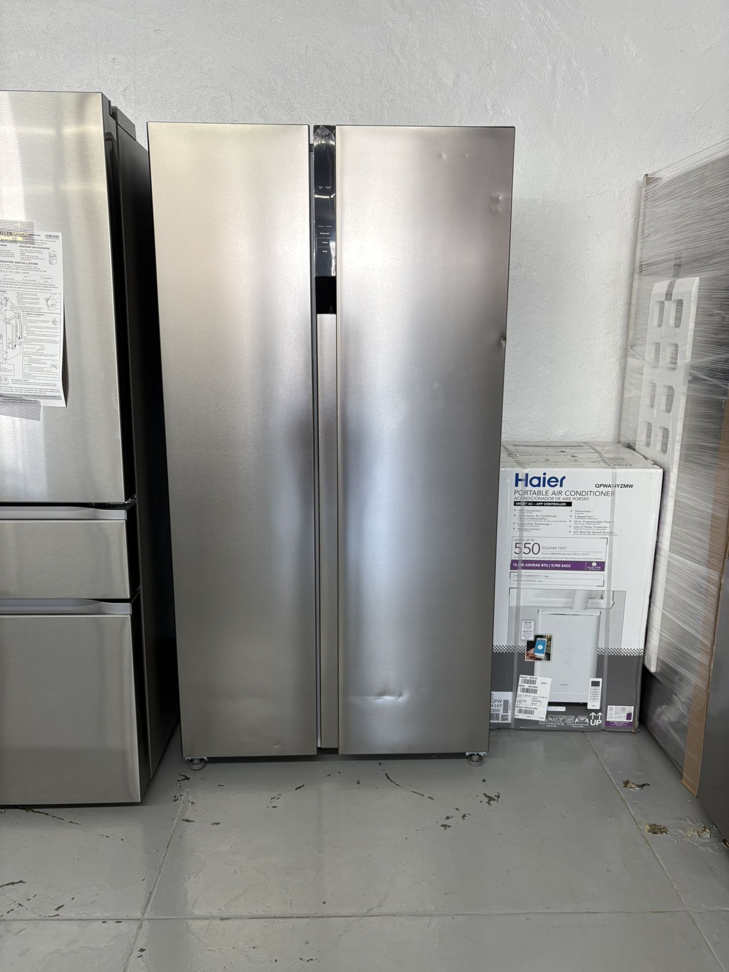 Frigidaire 36” 21.4 cu. ft. Garage Ready Counter Depth Side-By-Side Refrigerator in Fingerprint-Resistant Stainless Look