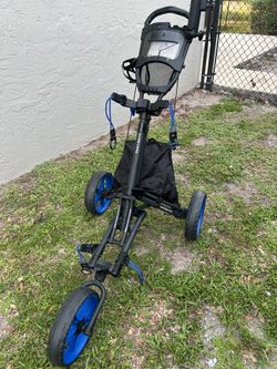 TGW HD Tour Swivel 3-Wheel Golf Push Cart LIKE NEW