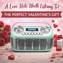 Valentines Day Gift! Super Cute Retro Radio/alarm Clock