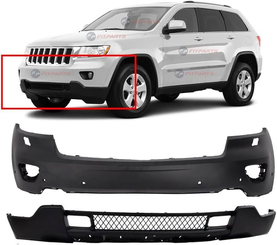 Jeep Grand Cherokee 2011-2013 Front Bumper Cover Kit with fog lights 