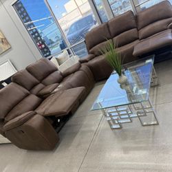 2pc Living Room Set 🤎 Brown Color 