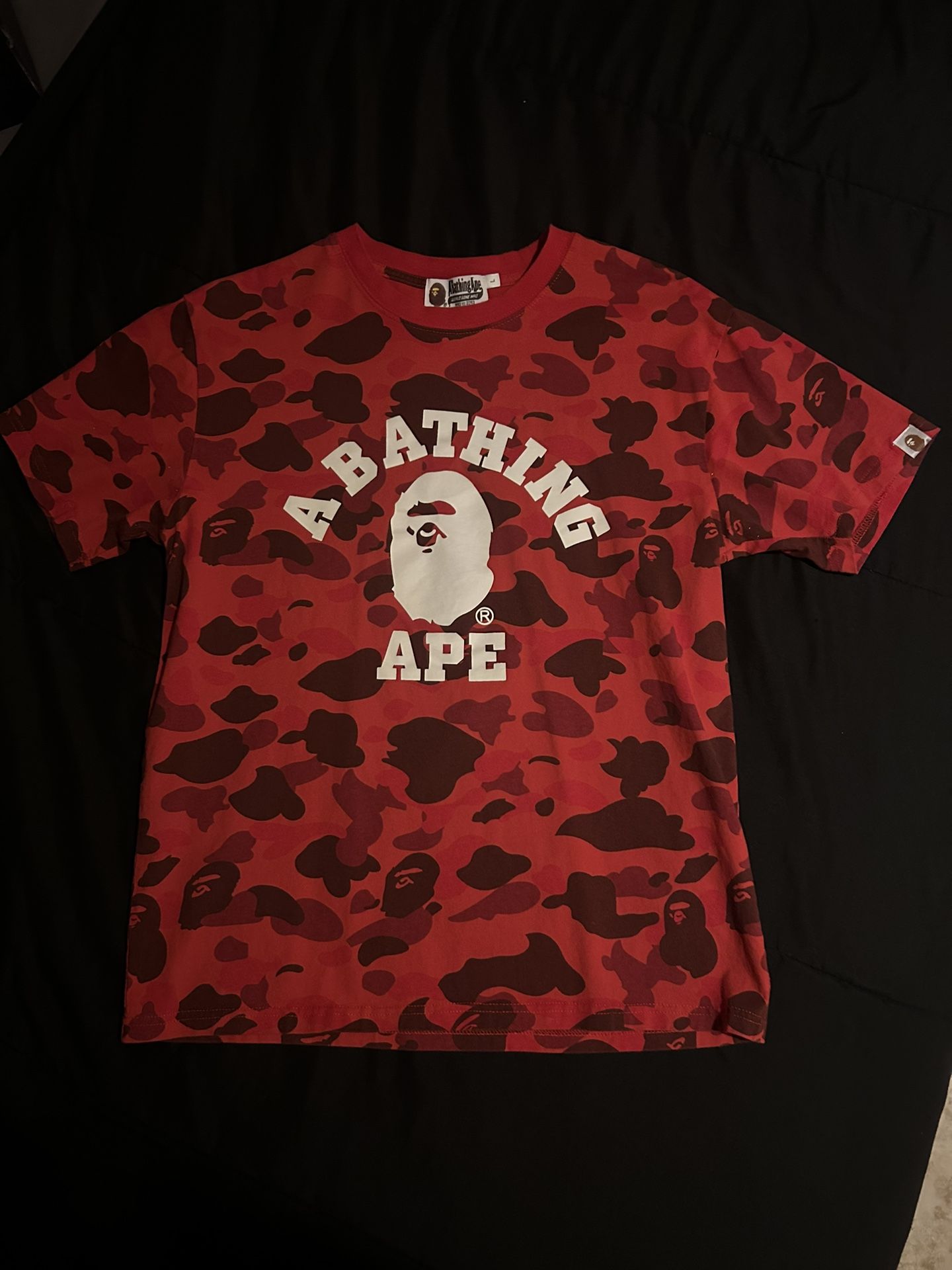 Red Camo Bape Tee