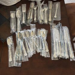 GORHAM MELON BUD 18/8 STAINLESS STEEL FLATWARE SET 