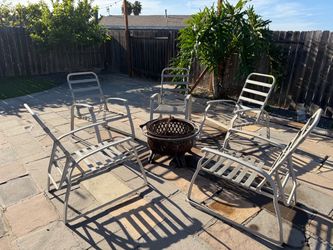 Outdoor Patio Chairs – Set of 5