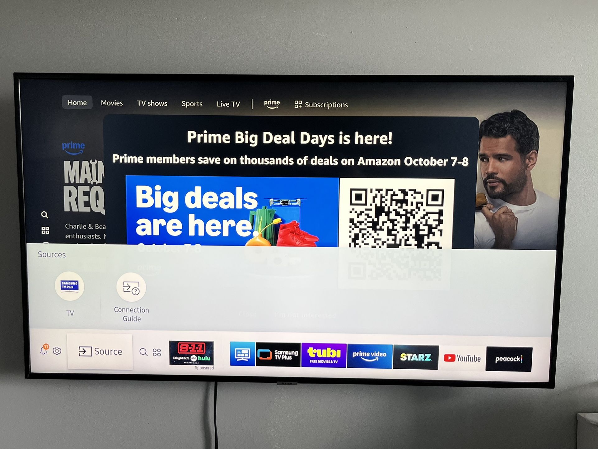 50” Samsung Smart TV (Model: UN50NU6900B)