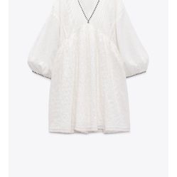 Zara Short Embroidered Dress