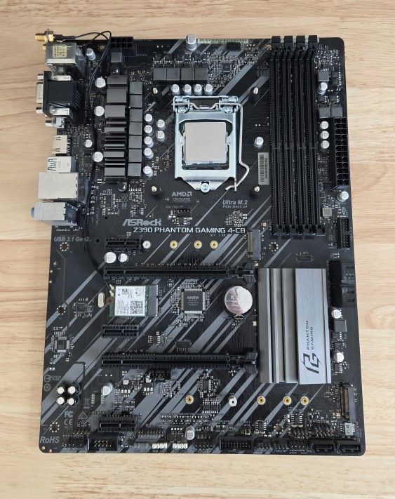 ASRock Z390 Phantom Gaming 4-CB Motherboard with Intel i9-9900k Processor
