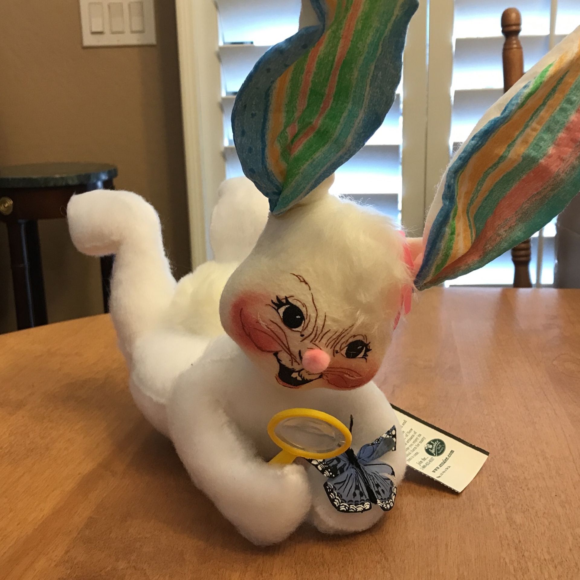 Easter Bunny With Butterfly Annalee Decoration