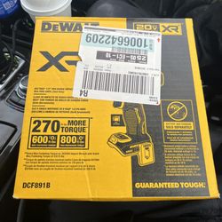 Dewalt DCF891B 20V MAX XR Cordless 1/2" Impact Wrench (Tool Only)