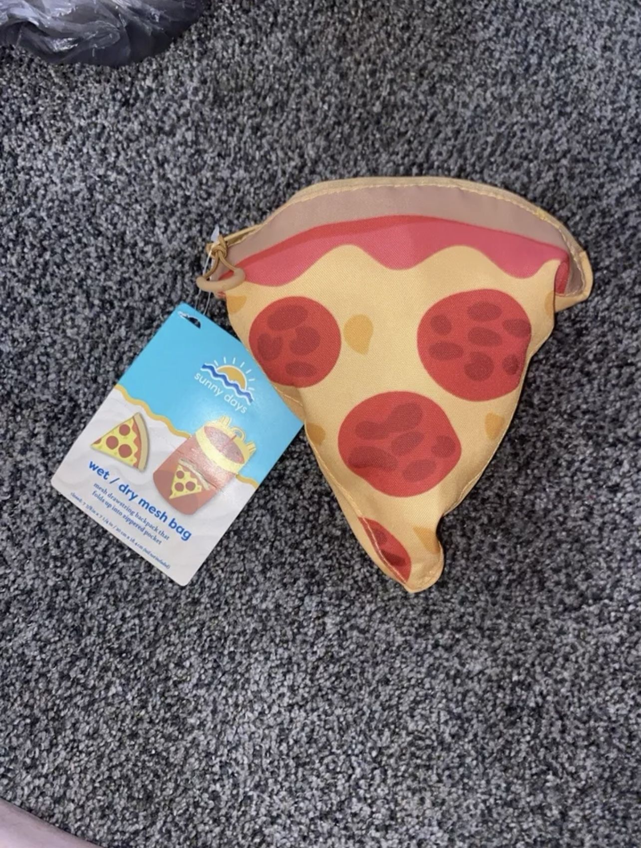 Pizza Mesh Bag Backpack 