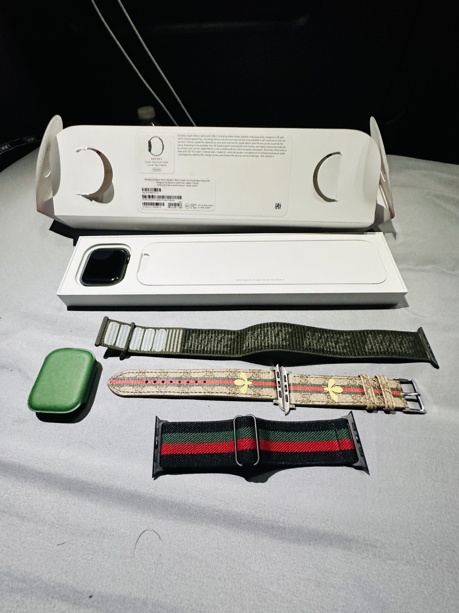 Apple Watch Series 7 45mm GPS+Cellular Green Unlocked 