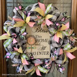 Beautiful bless This home Wreath 