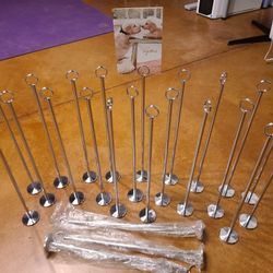 24 Silver Table Card Stand menu holder