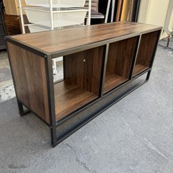 Household Essentials Jamestown TV Stand Coffee Table with Square Cube Storage Excellent Condition 